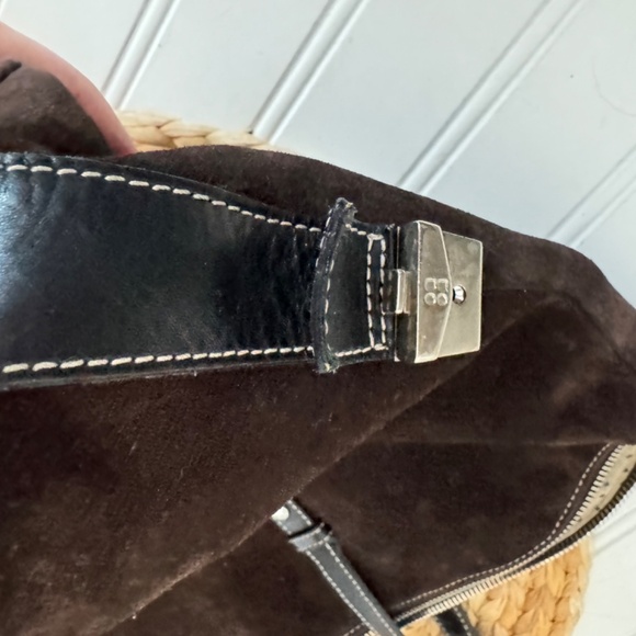 Kate Spade Chocolate Brown Suede Leather Shoulder Bag - Picture 4 of 10